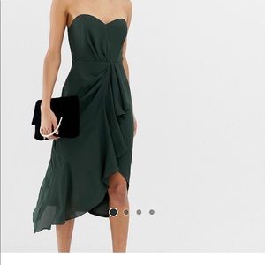 Dark Green ASOS Dress NWT